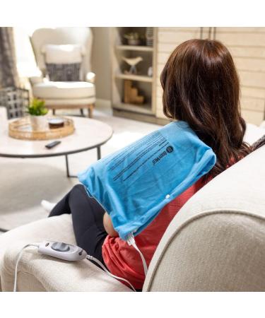BodyMed Digital Moist Heating Pad for Neck and Shoulders Pain Relief - 12x15 Inch, Blue - Buy Online on GoSupps.com