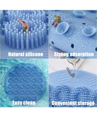 Buy Red Foot Scrubber Mat for Shower Non-Slip Foot Cleaner & Massage Device for Spa Care Peeling and Pain Relief International Shipping Available - Buy Online on GoSupps.com