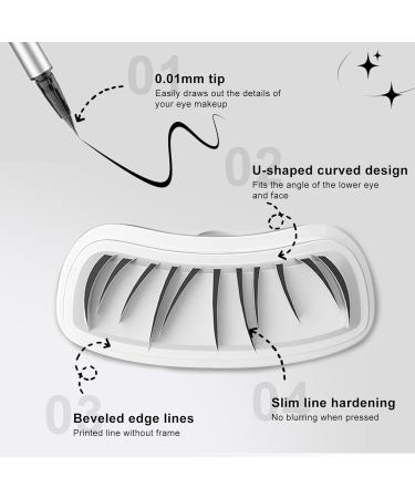 DREF 2024 Eyeliner Stick Gel and Eyelashes 2 in 1 Eyeliner Waterproof Quick Dry Smudge Resistant Durable Enlarge Eyes Easy to Use Brown - Buy Online on GoSupps.com