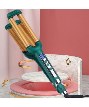 3 Barrel Curling Iron Professional Hair Waver for Women Tourmaline Ceramic Curling Wand Beach Wavy Curler With LCD Display Triple Barrel Hair Curler for Short Long Hair 16mm - Buy Online on GoSupps.com