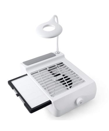 Nail Dust Collector for Acrylic Nails with Powerful Suction Fan - Includes Stainless Steel Cuticle Pusher | Manicure Tool - Buy Online on GoSupps.com