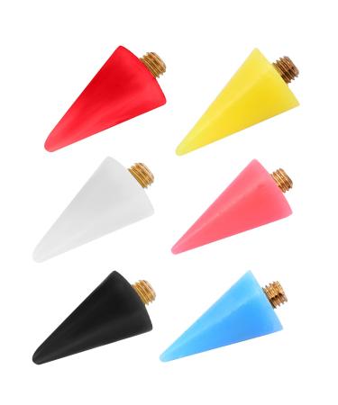 Exceart 6st replacement guard head for lace drill head to pick jewelry wax replacement head tips to peck nailedel stones Picker pencil head Strass picker head pickle
