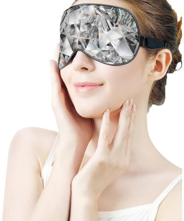 Buy Diamond Crystal Sleep Mask for Women | Adjustable Eye Shades with Elastic Strap | Luxury Sleep Accessories - Buy Online on GoSupps.com