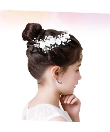 ifundom Rhinestone Bridal Comb floral hair comb bride Bridal Side Combs pearl bridal hair comb bridal headpieces for wedding pearl hair comb for women Small and fresh Miss flowers - Buy Online on GoSupps.com