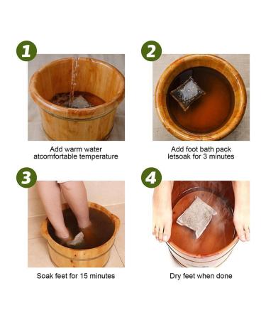 Lymphatic Drainage Ginger Foot Soak - Leg Slimming & Detox Care - Natural Mugwort Herb - Spa Relaxation for Men & Women - 1PACK-10pcs - Buy Online on GoSupps.com