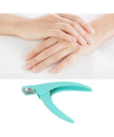 False Nail Tip Clipper Adjustable DIY Stainless Steel Nail Tip Cutter Manicure for Square Nail (Green) - Buy Online on GoSupps.com
