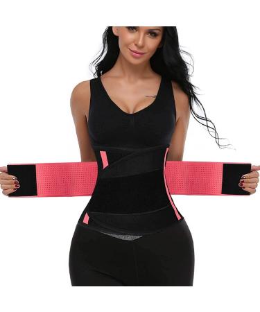 Back bandage support belt lumbar support women and men waist trainer decompression of the lumbar spine recreation belt for the lumbar spine for pain relief at sciatica bands pink s