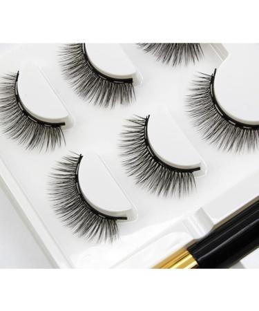 Magnetic Eyelashes Magnetic Eyeliner Kit 3D Magnetic Lashes with Natural Look Magnetic Eyelashes - Buy Online on GoSupps.com