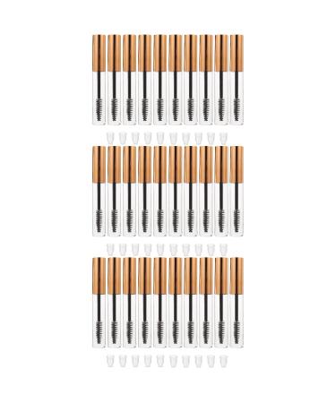 30 Pcs Mascara Empty Tube Mini Containers Empty Mascara Tube Travel Gold and Silver Eyelash