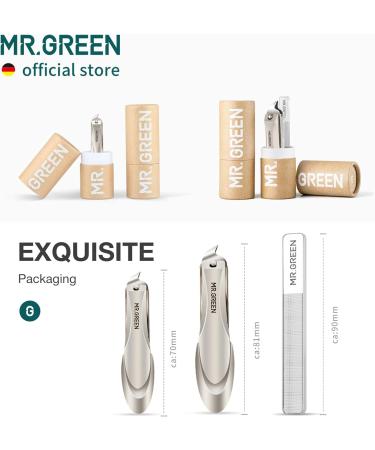 MR.GREEN Slanted Edge Nail Cutting Clippers Cuticle Nippers Tool Stainless Steel Dead Skin Oblique Tip Trimmer Manicure Scissors (Mr-1115(Large)) - Buy Online on GoSupps.com