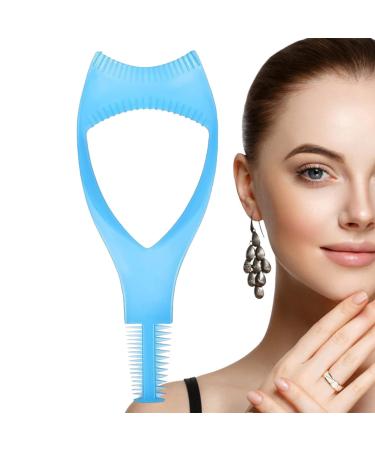 Mascara Shield Applicator False Eyelash Applicator Eyelash Applicator Tool 3 in 1 Eyelash Tools Mascara Applicator Protective Lash Mascara Shield Guard Comb Protector Eyelid for Make Up Blue