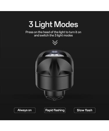 Rechargeable Headlights for Crocs 2pcs - Clip-On ABS Lights Flashlight Attachment for Kids & Adults | Black Croc Charm Accessories - Buy Online on GoSupps.com