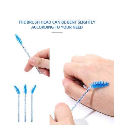 Lunamoon 100 Microburtens & 100 Cotton Swabs + 50 Mascara & 50 Lip Gloss Brushes - Blue Eyelash Extensions Set | International Shipping Available - Buy Online on GoSupps.com