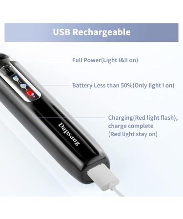 Rechargeable Electric Eyebrow Trimmer for Women Men - Painless Facial Hair Shaver with LED Light and Replacement Blade - Black - Buy Online on GoSupps.com