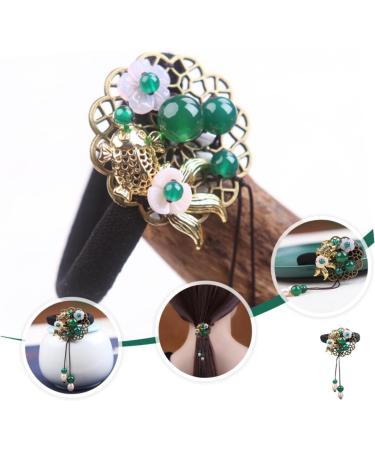 Beavorty 1Pc hair tie hair tie elastics ponytail holders ribbon ponytail holder pearl hair rings thick hair rope wedding hair accessories Women Hair Circle Small and fresh Hair up copper - Buy Online on GoSupps.com