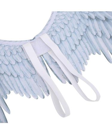 Zerodis Large Angel Wings for Halloween Party Costume - Adult & Kids Fairy Wings in White - 50x29x1cm - Buy Online on GoSupps.com