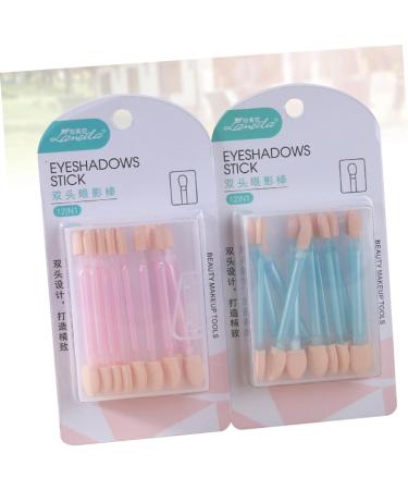 Beatifufu 24pcs Women Eyeshadow Brush Dual Sided Eyeshadow Brush Foam Eyeshadow Brush Eyeshadow Brushes Sponge - Buy Online on GoSupps.com