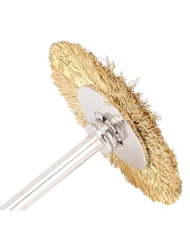 Premium T-Shaped Nail Drill Cleaning Brush - Brass Wire Head for Effective Manicure Tool | International Shipping - Buy Online on GoSupps.com