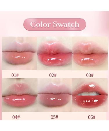 6Pcs Clear Oxygen Lip Glaze - Hydrating & Plumping Waterproof Lip Gloss for Girls | Moisturizing Jelly Lipstick & Long Lasting Lip Stain - Buy Online on GoSupps.com