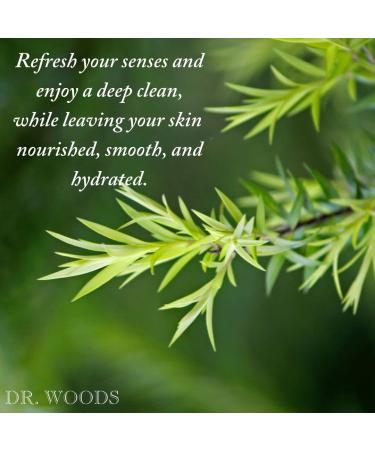 Dr. Woods Tea Tree Castile Soap w/ Organic Shea Butter - 32oz - Buy Online on GoSupps.com