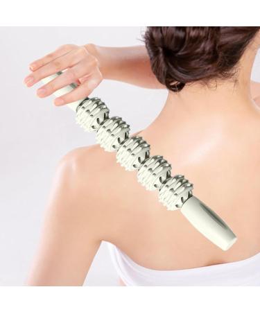 Massage Roller Stick - Ultraportable Deep Tissue Muscle Relief Device for Sore Muscles & Trigger Points - Green Physiotherapy Tool - Buy Online on GoSupps.com