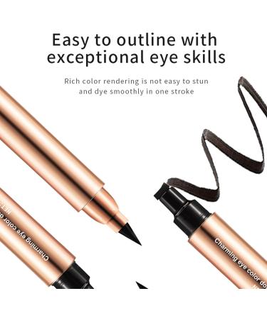 Liquid Eyeliner 75g Waterproof Eyeliner Double Head Quick Dry Eye Makeup SmudgeProof Eye Care for Women Girls Ladies Tsuchiya - Buy Online on GoSupps.com