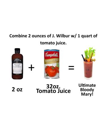 J. Wilbur Original Bloody Mary Mix 2-Pack - All Natural Liquid Seasoning with Organic Horseradish - Gluten-Free, No MSG - 16 Fl Oz (x2) - Buy Online on GoSupps.com