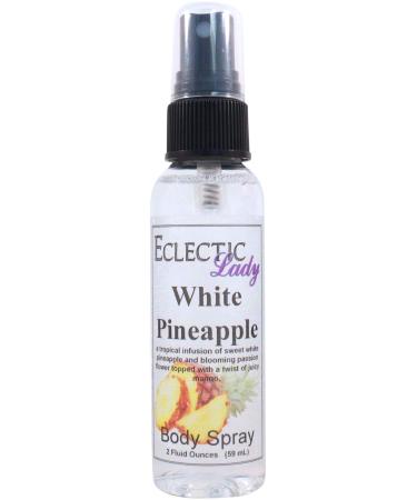 White Pineapple Body Spray 2 ounces Body Mist for Women with Clean Light & Gentle Fragrance Long Lasting Perfume with Comforting Scent for Men & Women Cologne with Soft Subtle Aroma For Daily 2 Fluid Ounces
