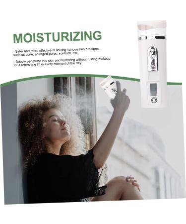 Beatifufu Hydrating Instrument Portable Humidifer Face Steamer Portable Face Humidifier Face Sprayer White Abs - Buy Online on GoSupps.com