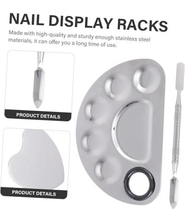 VICASKY 1 Ensemble Palette de M lange pour Nail Art Inoxydable Ensemble Pratique Anneau et Spatule Kit pour Cr ation de Designs Ongulaires 12.5X9.5X1.5CM - Buy Online on GoSupps.com