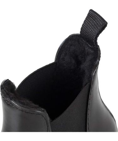 Lazura Jodhpur Winter Equestrian Boetettes - Black Chelsea Ankle Boots for Children Men & Women | Teddy Plush Lining | Size 40 Synthetic Leather Riding Skates - Buy Online on GoSupps.com