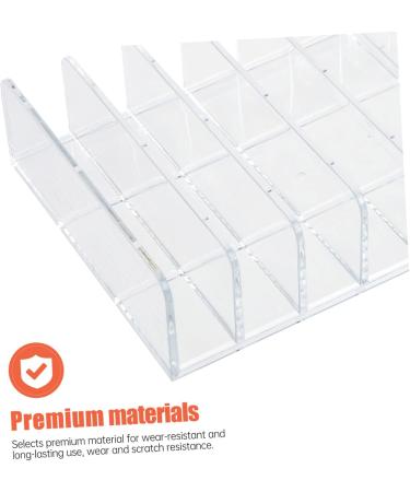 FRCOLOR Eyeshadow Organizer Makeup Holder With Compartments Transparent Makeup Organizer For Eyeshadow Powder Lipstick For Dressing Table Storage 17x125cm Transparent - Buy Online on GoSupps.com