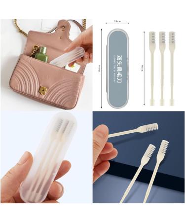 Buy 2-in-1 Nasal Hair Cutter | Double-Sided Nose Hair Trimmer & Cleaner | 360 Rotating Manual Tool - 3pc Blue - Buy Online on GoSupps.com