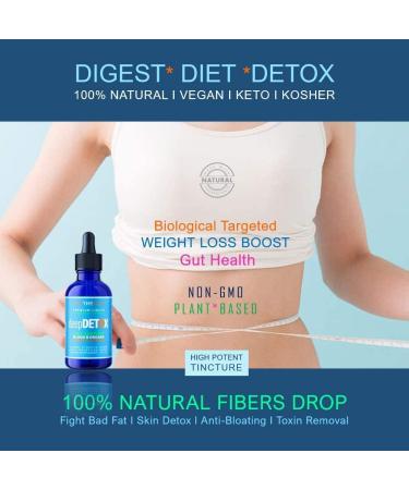 DeepDetox 2oz Plant-Based Cleanse & Detox Support | Liver & Gut Health | Natural Herbal Fibers | Vegan Liquid Supplement - Buy Online on GoSupps.com