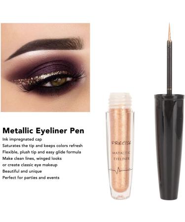 Metallic Eyeliner Pen Lasting Flexible Smudge Proof Liquid Glitter Eyeliner Colored Sparkle Eye Liner Pen Waterproof Smudge Proof High Pigmented Create Charming Bright Eyes - Buy Online on GoSupps.com