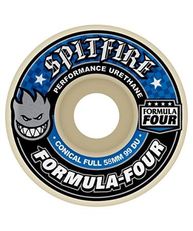 Value not found Spitfire Unisex Adult Formula Four Conical Full 99DU Conical Full. Wider Riding Surface and Cutaway Deign for Unmatched Control and Lasting Speed Everywhere.