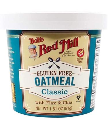 Bobs Red Mill Gluten Free Classic Oatmeal Cup 51 grams 12 count