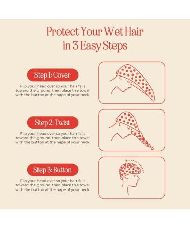 INH Microfiber Hair Towel Wrap | Quick Dry Anti-Frizz & Lint-Free | Soft Lightweight Super Absorbent Travel Towel for Women | Luxurious Floral Design - G2G Anti-Breakage 400gsm - Buy Online on GoSupps.com