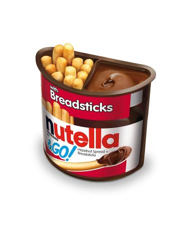 Nutella and Go Snack Packs - Chocolate Hazelnut Spread with Breadsticks - Ideal Bulk Snacks for Kids' Lunch Boxes - Perfect Holiday Stocking Stuffers - 1.8 Ounce (Pack of 4) - Buy Online on GoSupps.com