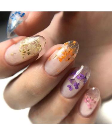8 Boxes Dried Flowers for Nails | Nail Art Sticker Kit | DIY Nail Decoration Accessories - 8 Colors - Buy Online on GoSupps.com