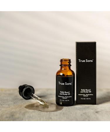 True Sons Daily Beard & Scalp Oil - Natural Hydration for Healthy Beards | 1 oz - Shop Internationally - Buy Online on GoSupps.com