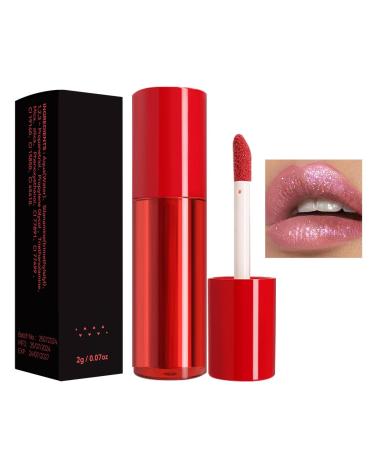 Powder lipstick powder lip gloss - Lip tinting matte lip gloss for outdoor gatherings shopping glossy lip makeup long-lasting lipstick