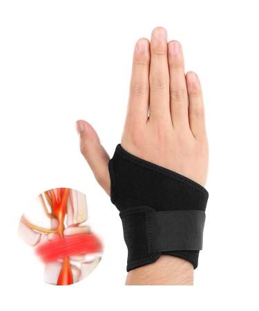 Carpal Tunnel Wrist Brace for Work - Men Adjustable Wrist Support for Tendinitis and Sprains Arthritis Pain Relief, Women Wrist Wraps Fit Left Hand and Right Hand for Out Sport Medium