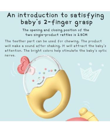 Baby Rattling Bite Ring | Infant Gripping & Rotating Rattler Toy | Sensory Music Toy for Early Development | Perfect Newborn Birthday Gift | 13-Piece Storage Box Set - Buy Online on GoSupps.com