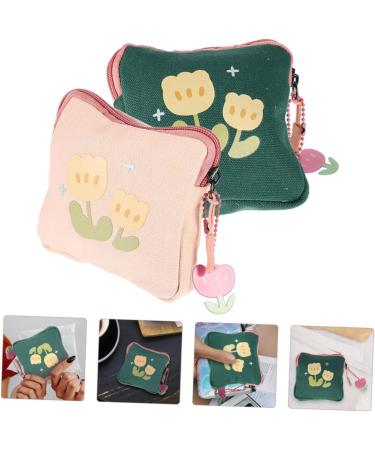 Gleavi Reusable Cotton Storage Bag for Women's Bandages & Menstrual Pads - 2 Pack (15.5x15.5cm) - Eco-Friendly & Stylish - Buy Online on GoSupps.com