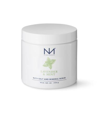 Niven Morgan Lavender Mint Dead Sea & Epsom Soak Bath Salt and Spa Mineral Scrub 18 oz.