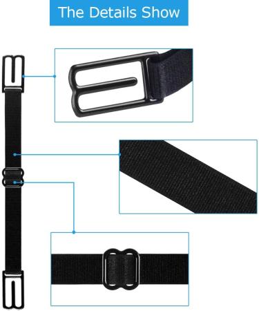 Adjustable Black Mask Extender Straps for Back of Head & Ear - Mask Strap Hooks - Buy Online on GoSupps.com