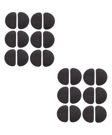 24 Pairs Non-Slip Stickers Sole Stickers Shoe Sole Pads Anti-Skid Rubber Sole Pads Rubber Shoe Sticker Sneaker Sole Pads High-Heel Pads Non-Slip Shoes Stickers Shoe Accessories