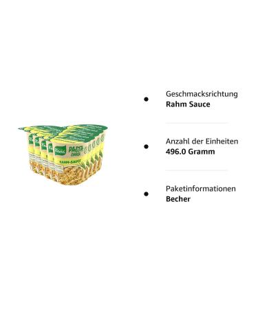 Buy Knorr Pasta Snack Cream & Herbs - Quick 5-Minute Hearty Meal (Pack of 8 62g Each) - International Shipping Available - Buy Online on GoSupps.com