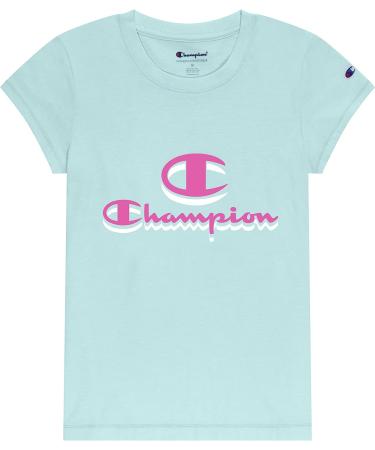 Champion Girls Heritage Script Logo Tee Shirt - Ice Fall | Big & Little Girls - Buy Online on GoSupps.com